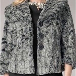 Cabi #626 Chinchilly Faux Fur Jacket-medium